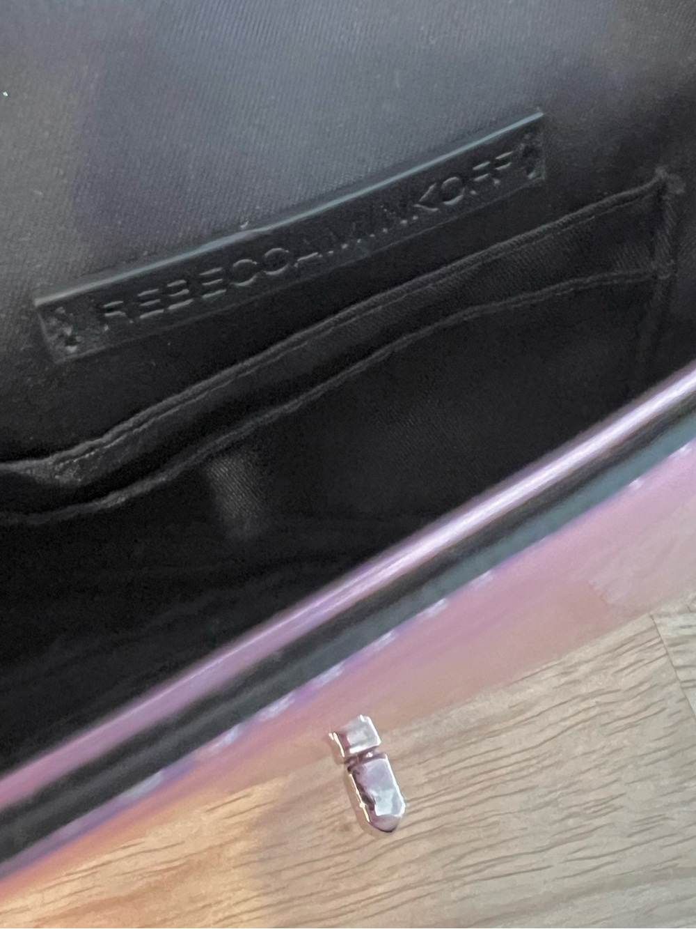 Rebecca Minkoff Small Love Quilted Metallic Crossbody bag - Picture 9 of 12